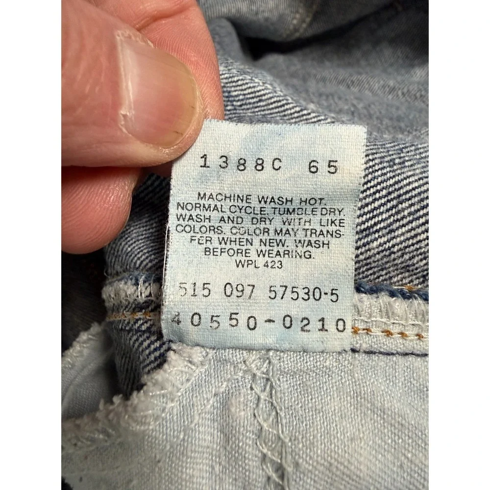 VTG 1989 Levis Acid Washed Jeans Men's 36x30 Blue Straight Leg‎ Streetwear Core